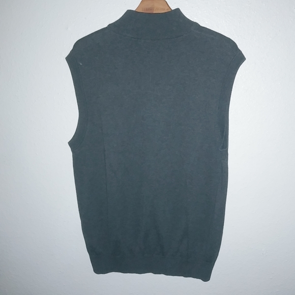 Duke University Golf Club XL Mens Quarter Zip Dark Gray Sweater Vest - Picture 8 of 9